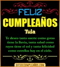 GIF Frases de Cumpleaños Tula